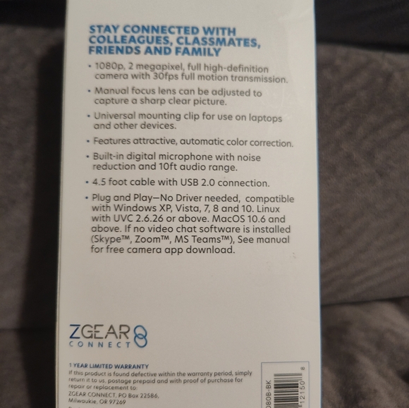ZGear Connect Pro HD Resolution Webcam 2K Video Quality - Picture 11 of 12
